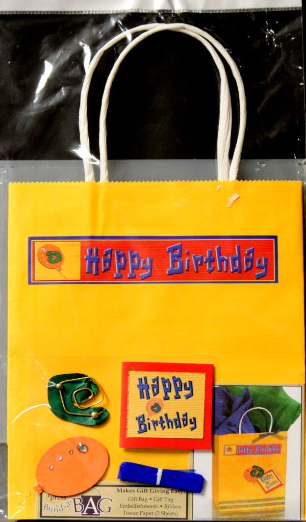 Pixie Press Build-A-Bag Happy Birthday Gift Bag Kit - SCRAPBOOKFARE