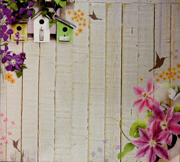 Paper House Garden Paper Pix Double-Sided Flat Designer Cardstock Scrapbook Paper - SCRAPBOOKFARE
