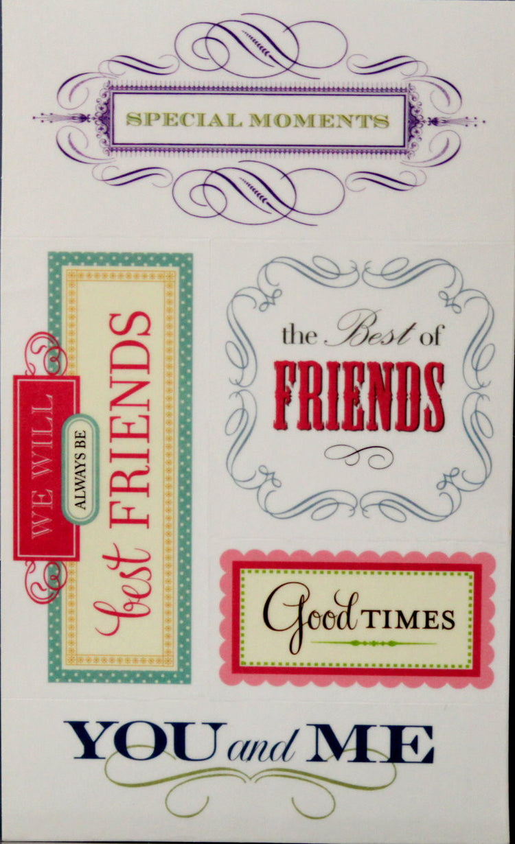 Anna Griffin Vellum Sentiment Scrapbook Stickers - SCRAPBOOKFARE