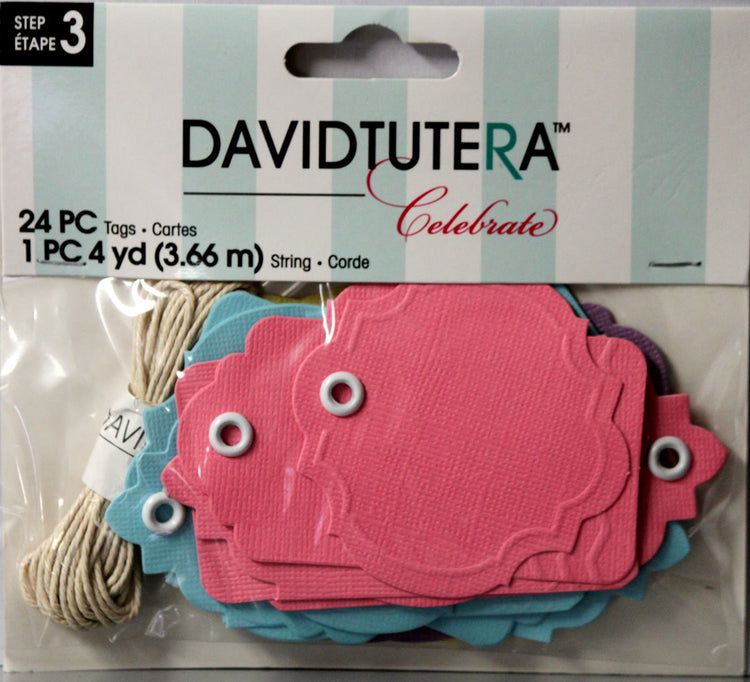 David Tutera Celebrate Tags Embellishments - SCRAPBOOKFARE