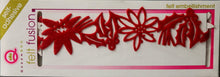 Queen & Company Felt Fusion Red Poinsettia Self-Adhesive Felt Embellishment - SCRAPBOOKFARE