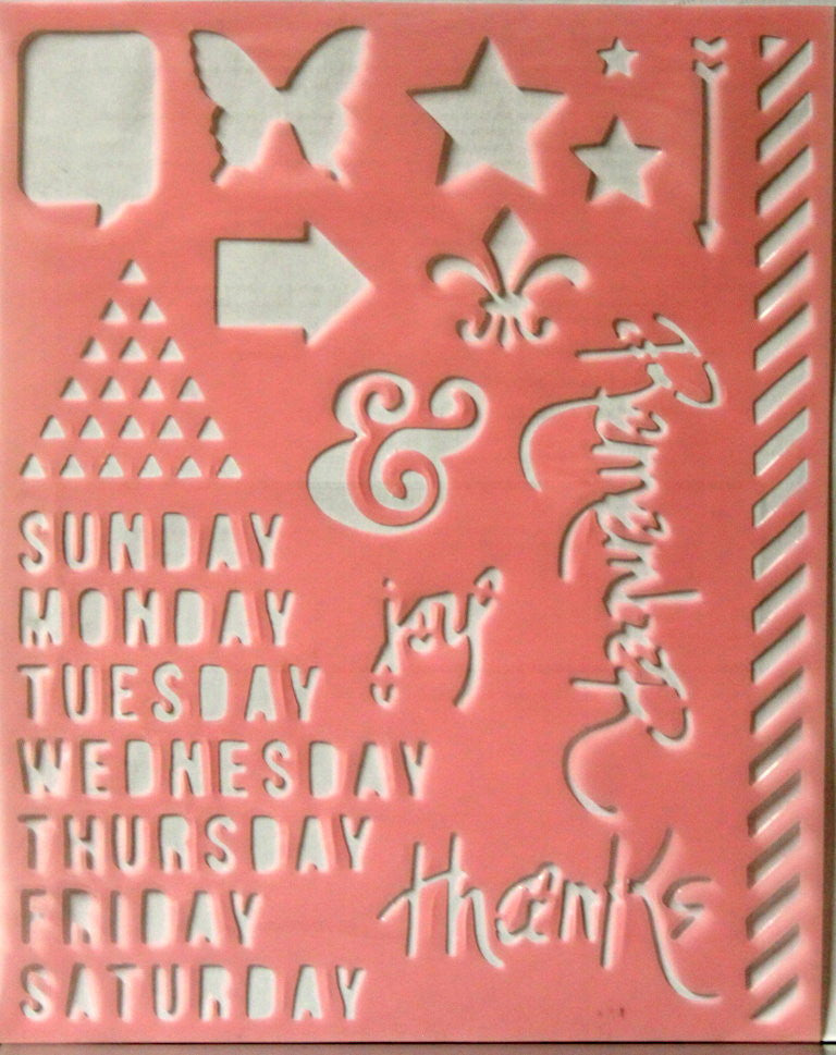 Teresa Collins Signature Essentials Remember Stencil #1