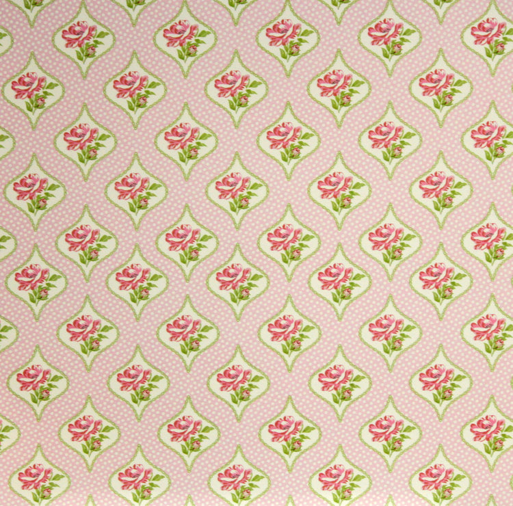 First Edition Paper Pretty Posy 12 x 12 Rose Wallpaper Specialty Heat Embossed Cardstock Paper
