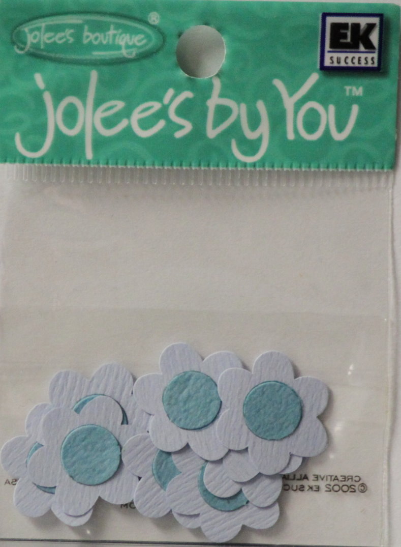 Jolee's Boutique Jolee's By You Blue Posy Dimensional Flowers Embellishments