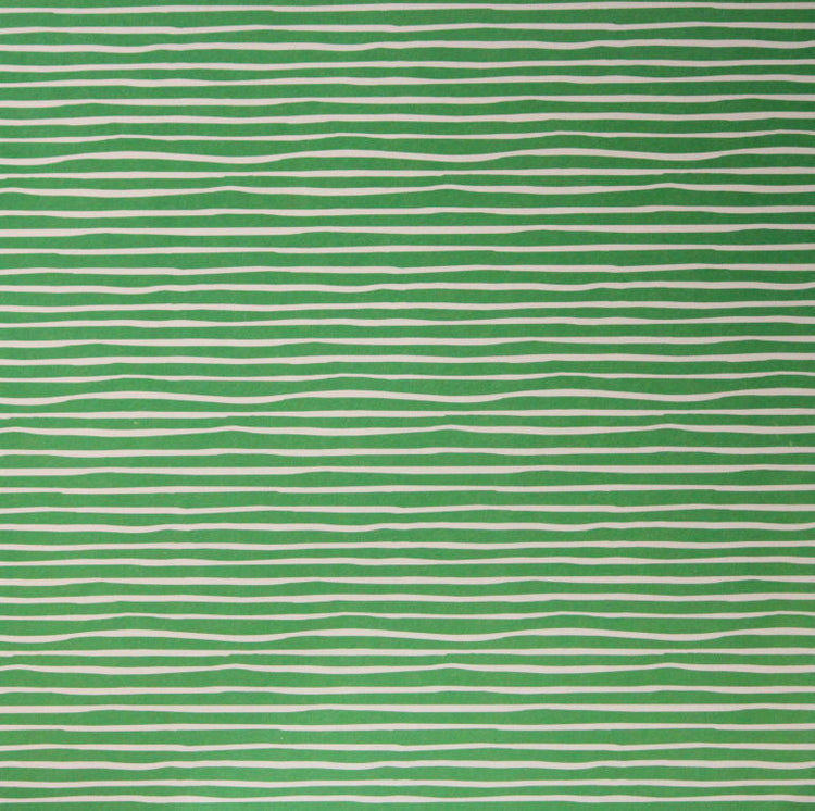 Craft Smith 12 X 12 Boho Tropical Green And White Stripes Cardstock Scrapbook Paper
