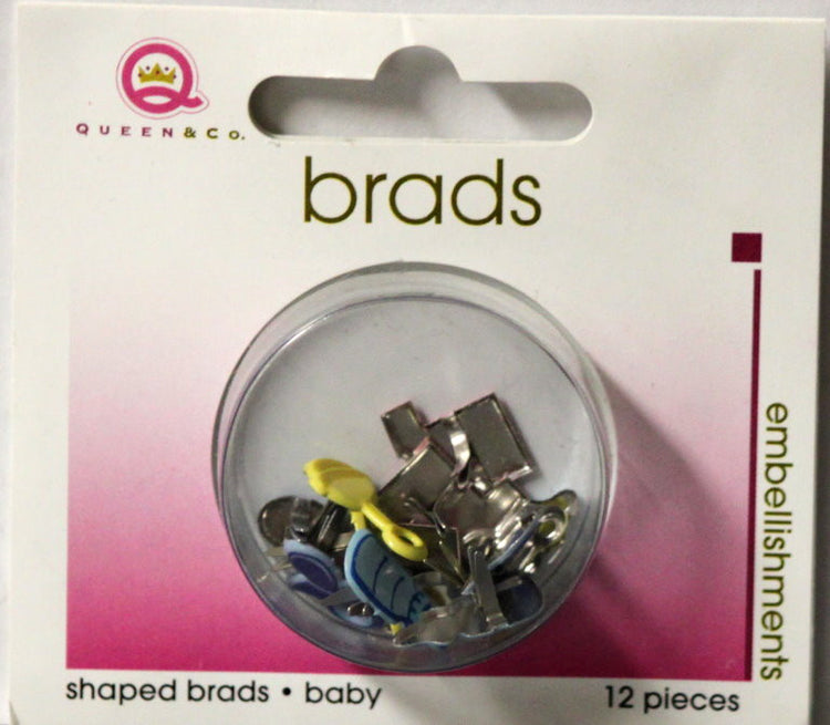 Queen & Co. Baby Shaped Brads - SCRAPBOOKFARE