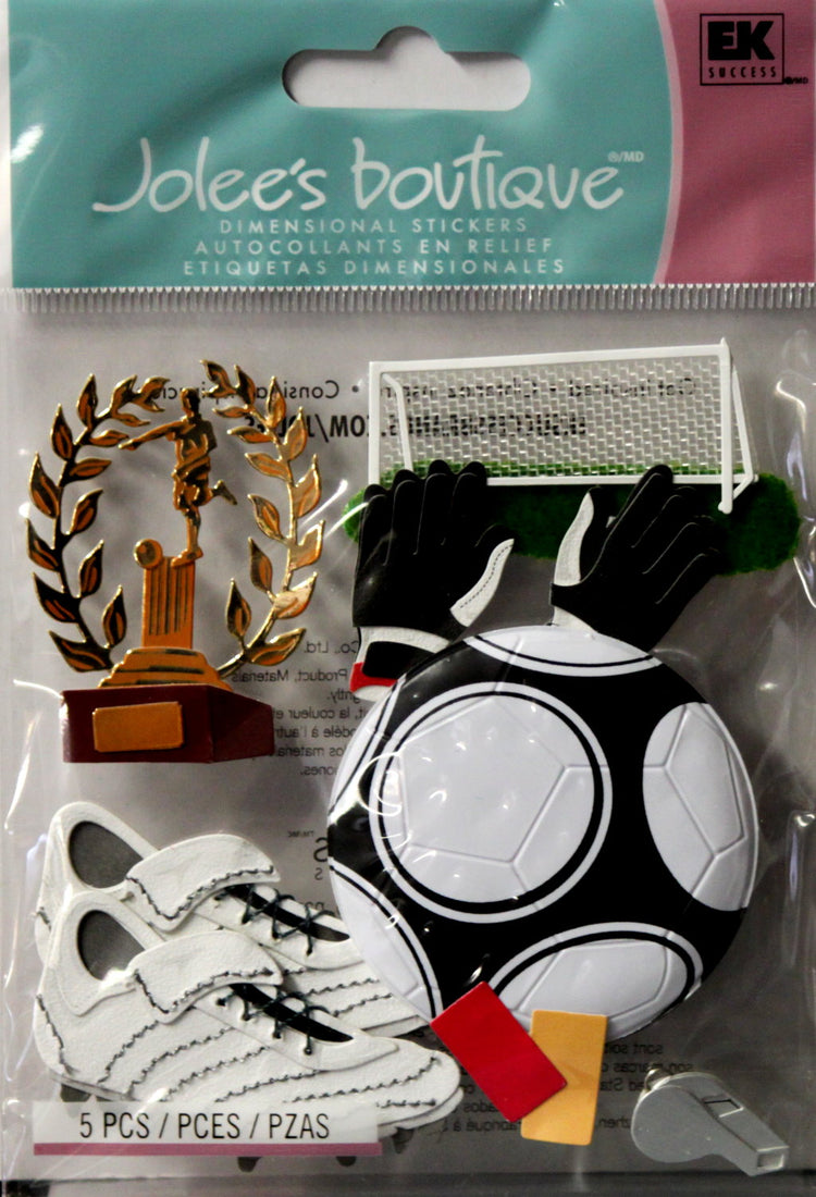 Jolee's Boutique Playing Soccer Dimensional Stickers