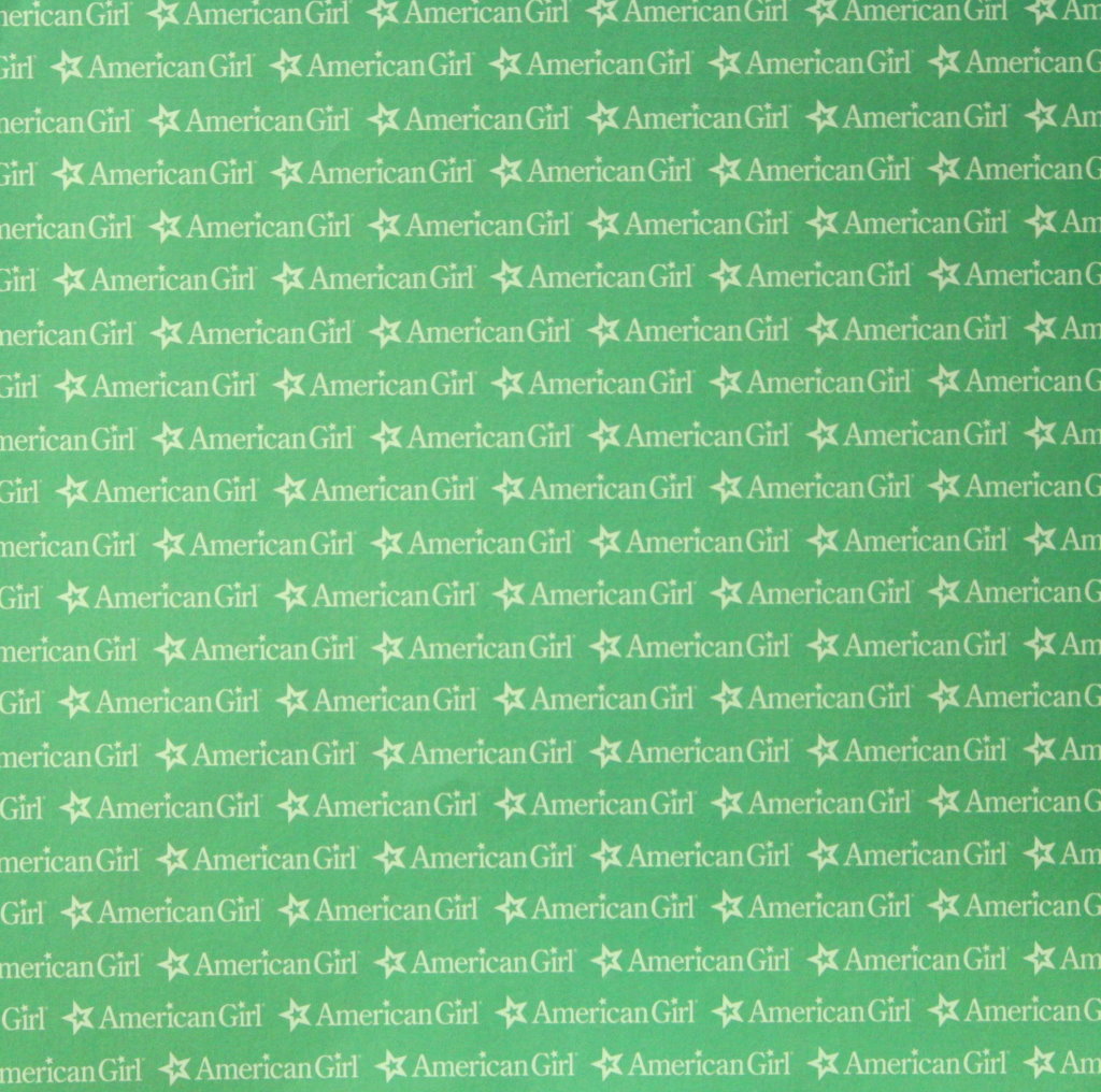 American Girl Green 12 x 12 Scrapbook Paper