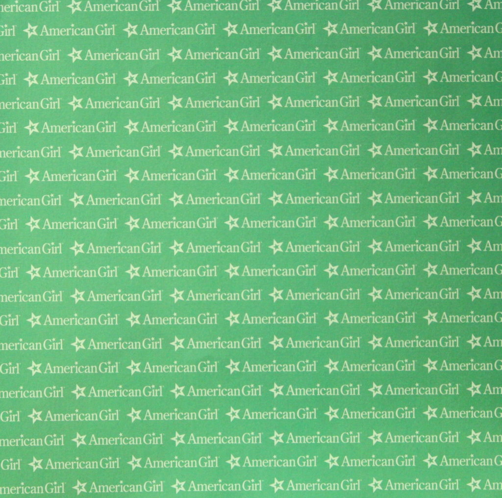 American Girl Green 12 x 12 Scrapbook Paper