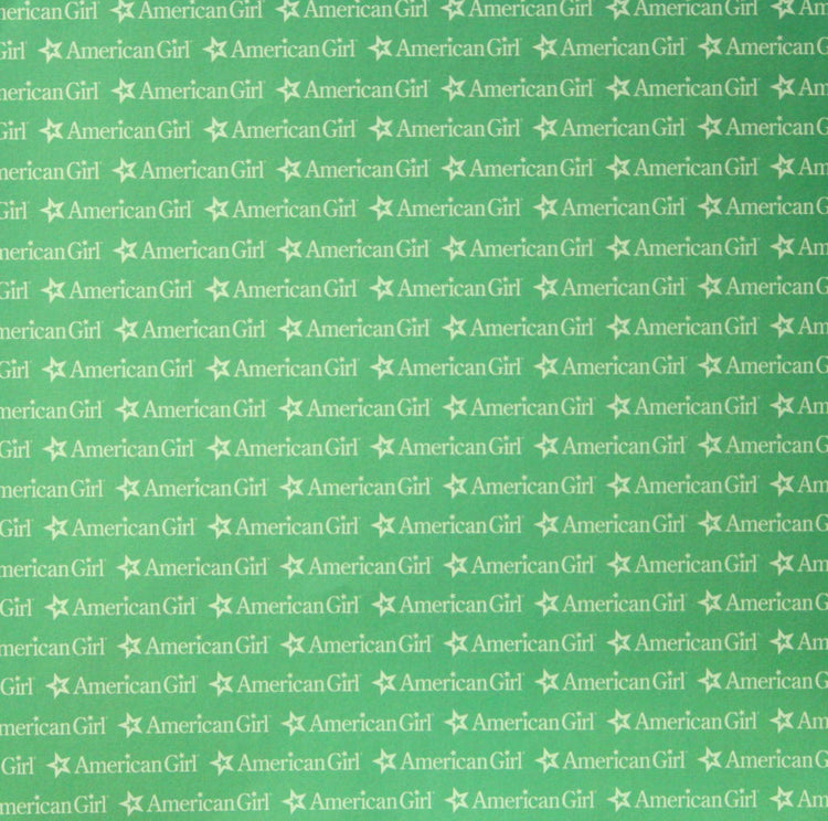 American Girl Green 12 x 12 Scrapbook Paper