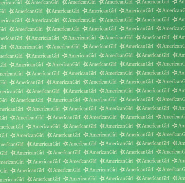 American Girl Green 12 x 12 Scrapbook Paper