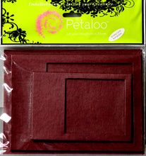 Petaloo's Burgundy Chipboard Window Box Card Set
