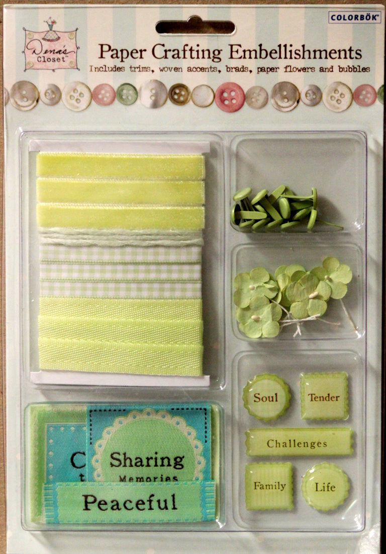 Colorbok Dena's Closet Paper Crafting Embellishment Kit - SCRAPBOOKFARE
