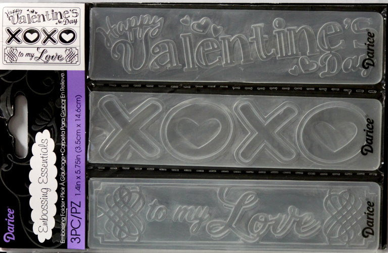 Darice Valentine's Day Embossing Essentials Folders - SCRAPBOOKFARE