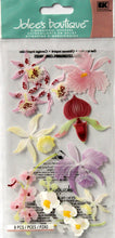 Jolee's Boutique Colorful Orchids Dimensional Stickers - SCRAPBOOKFARE