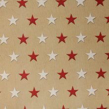 Red And White Stars 12" x 12" Flat Scrapbook Paper