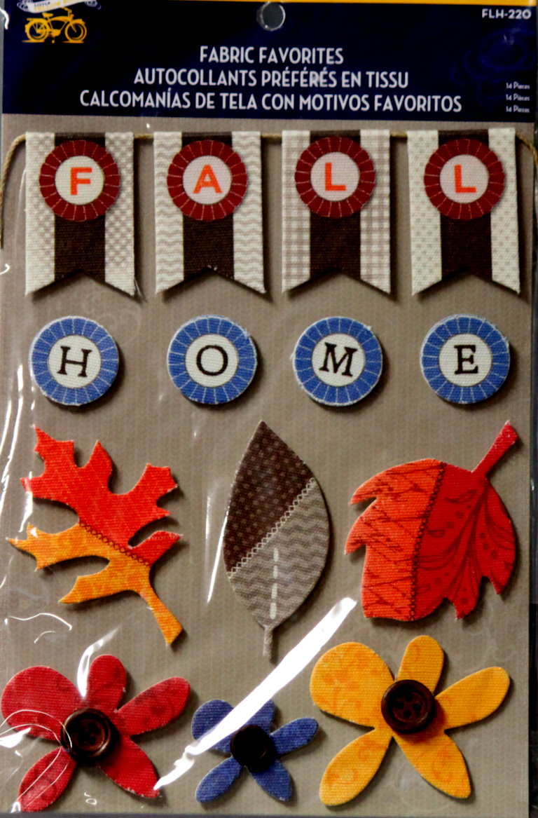 Little Yellow Bicycle Fall Fabric Favorites Stickers