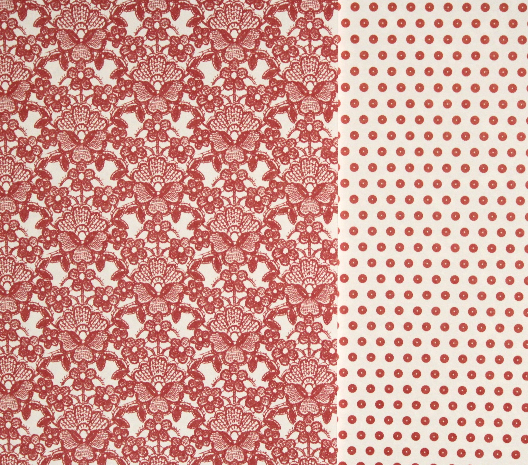 First Edition Paper Pretty Posy 12 x 12 Red Lace Flowers Double-sided Cardstock Paper