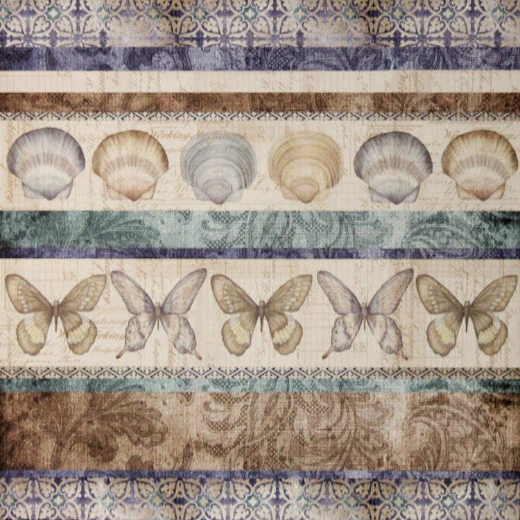 Creative Imaginations Christine Adolph Sea Stripes 12 x 12 Double-Sided Border Cut-outs - SCRAPBOOKFARE