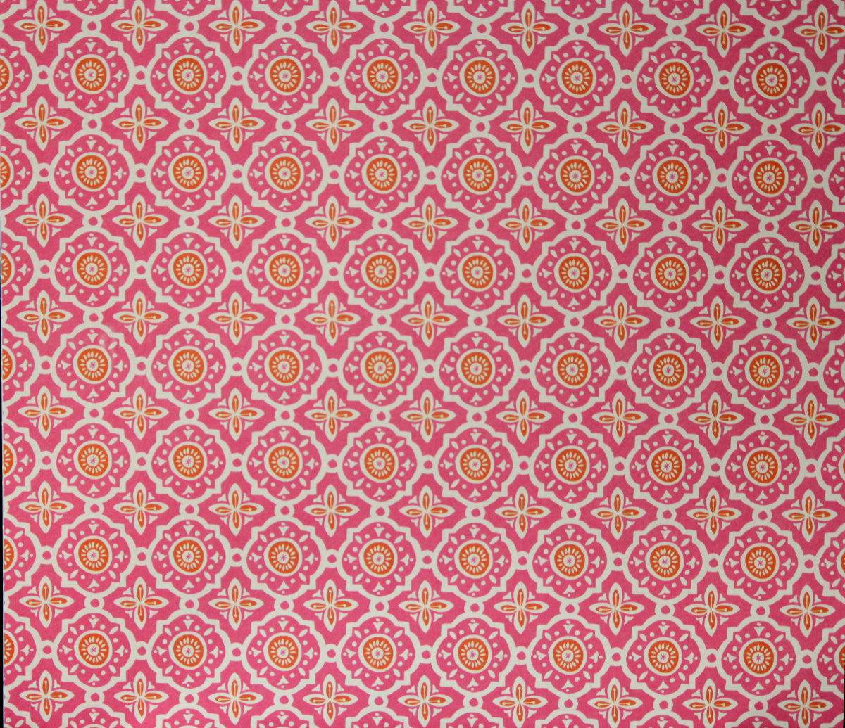 Craft Smith 12 X 12 Boho Tropical Pink Motiffs Cardstock Scrapbook Paper - SCRAPBOOKFARE