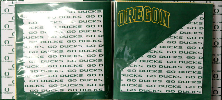 Officially Licensed The University Of Oregon 12 x 12 Complete Scrapbook Album