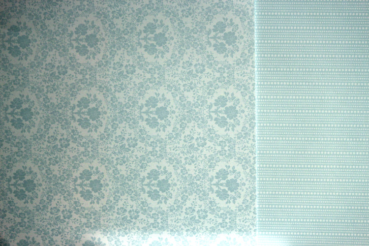First Edition Paper Pretty Posy 12 x 12 Lt. Blue Wallpaper Double-sided Cardstock Paper