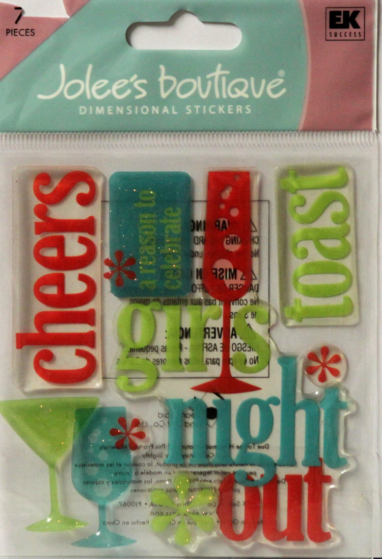 Jolee's Boutique Girls Night Out Dimensional Stickers