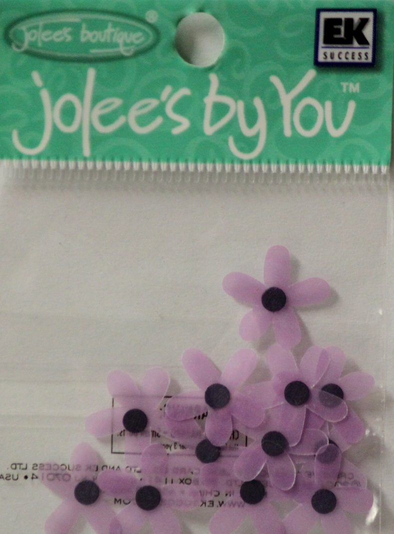 Jolee's Boutique Jolee's By You Purple Penta Dimensional Flowers Embellishments
