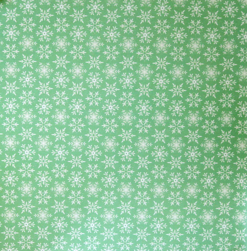 Martha Stewart Crafts Holiday Winter Snowflakes 12" x 12" Designer LT. Cardstock Scrapbook Paper