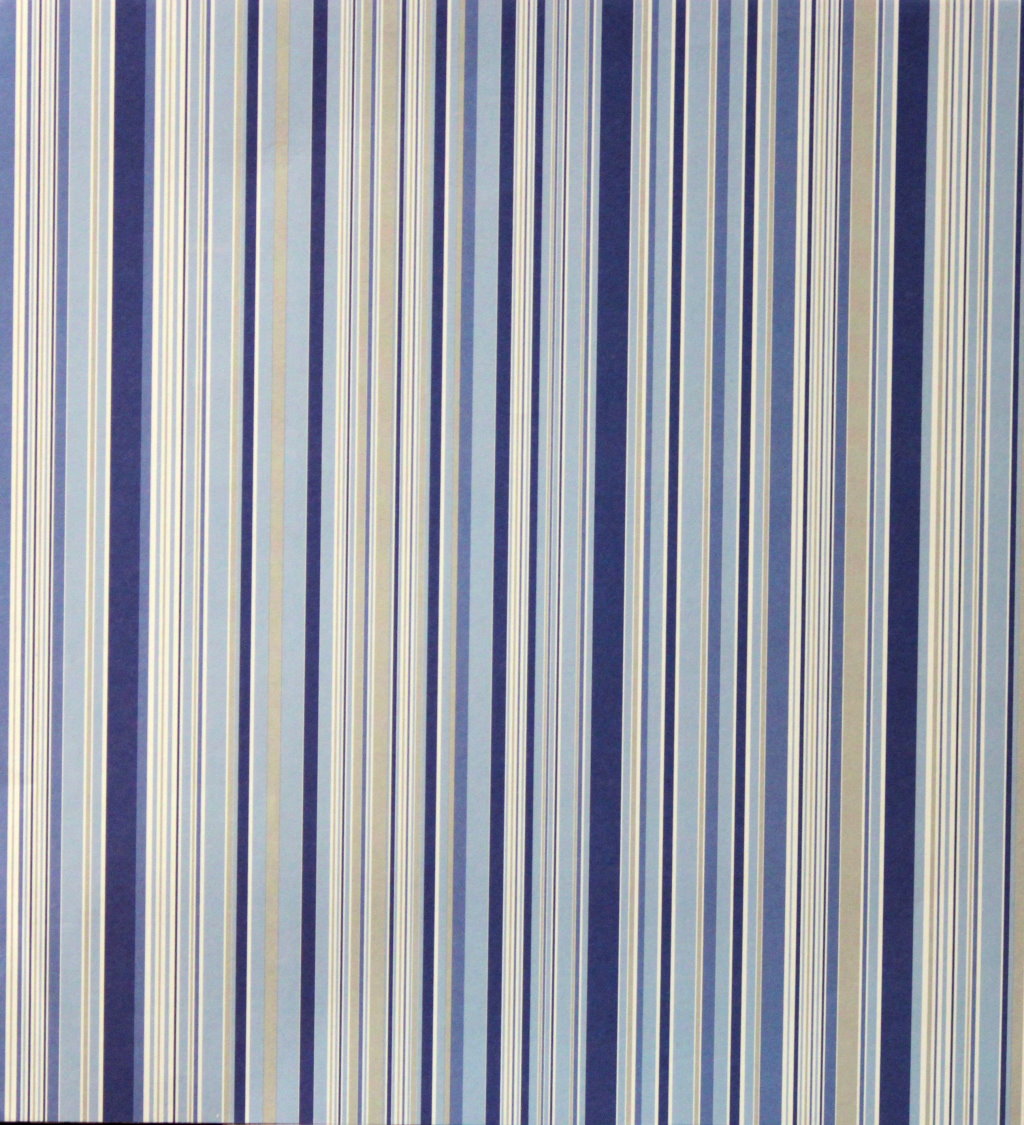 Sky Blue Stripes Coordinates 12 x 12 Flat Scrapbook Paper