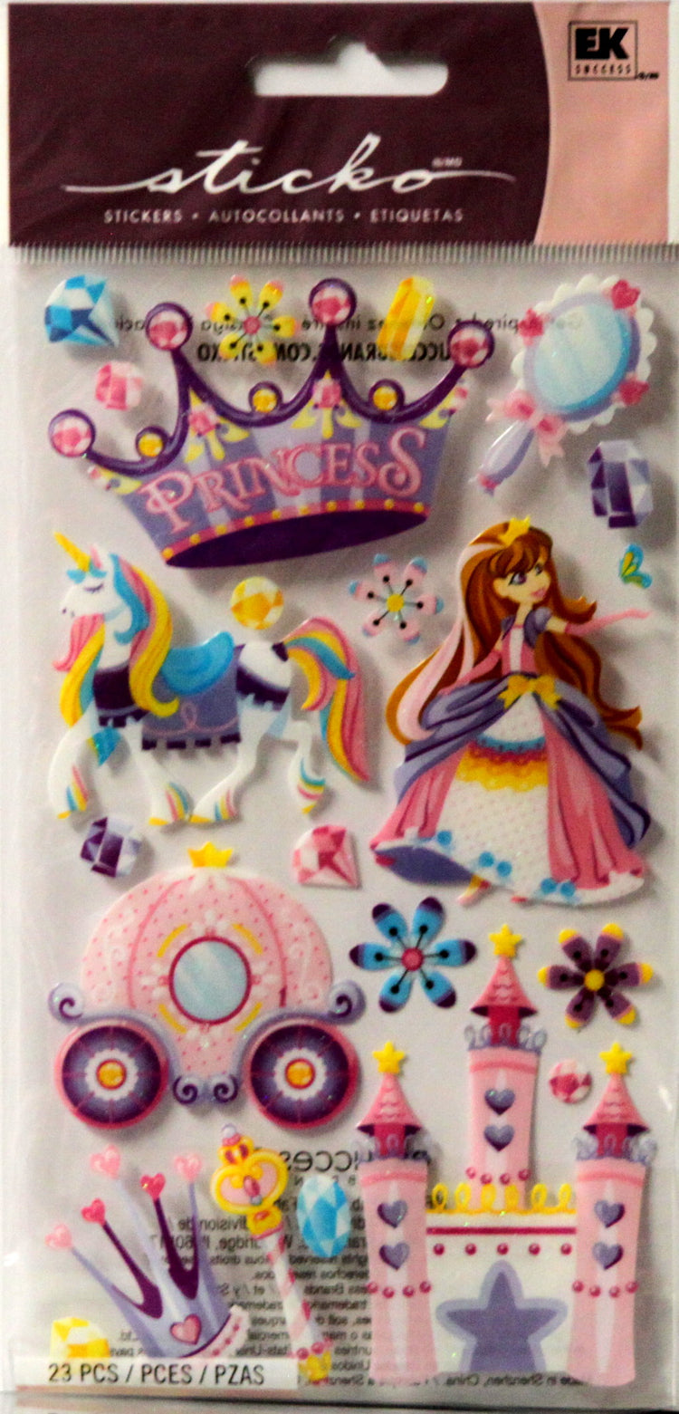 Sticko Princess Glitter Stickers