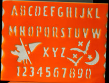 Halloween Image Icons, Letters & Numbers Stencil - SCRAPBOOKFARE
