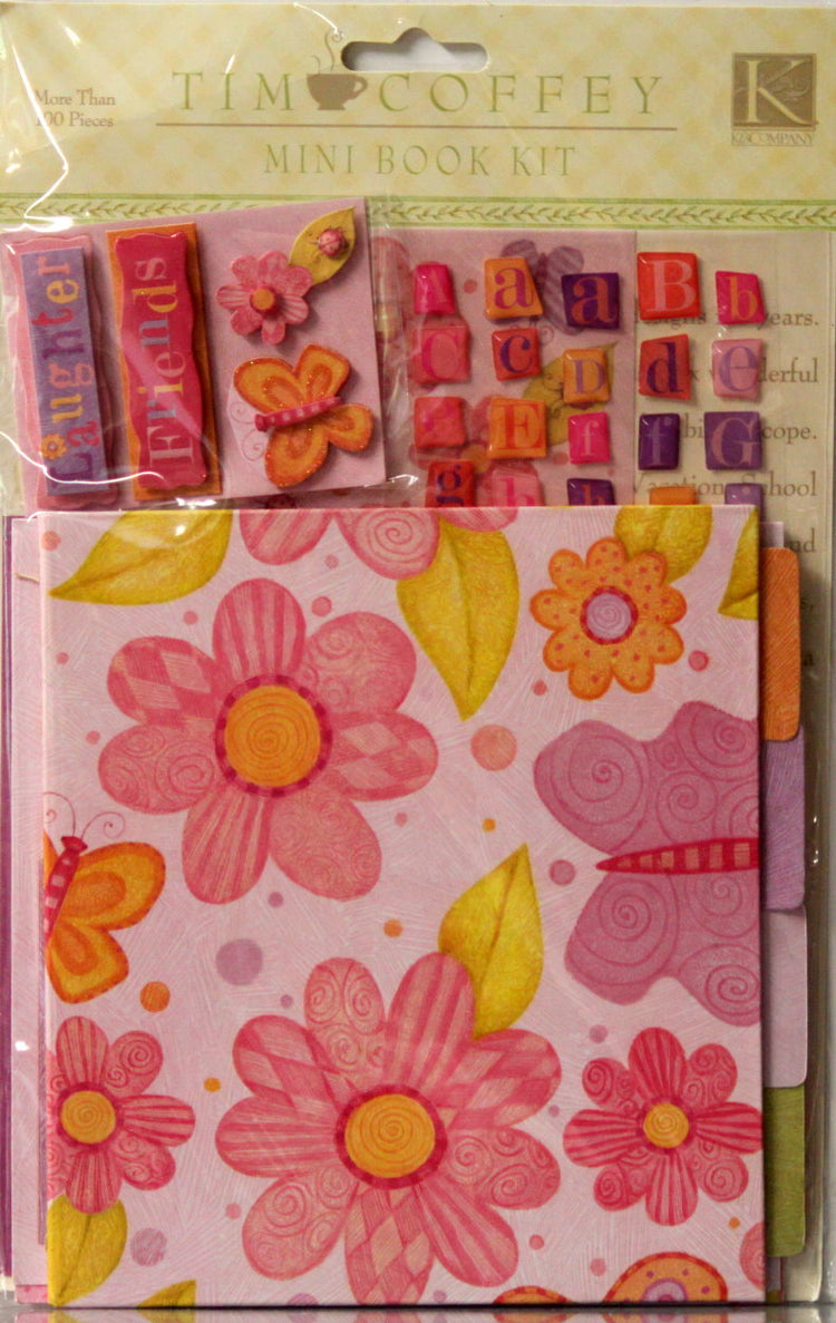 K & Company Tim Coffey Young Girl Mini Scrapbook Kit