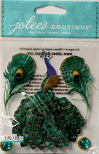 EK Success Jolee's Boutique Peacock Dimensional Stickers