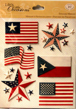 K & Company Life's Little Occasions Flags Dimensional Stickers Medley