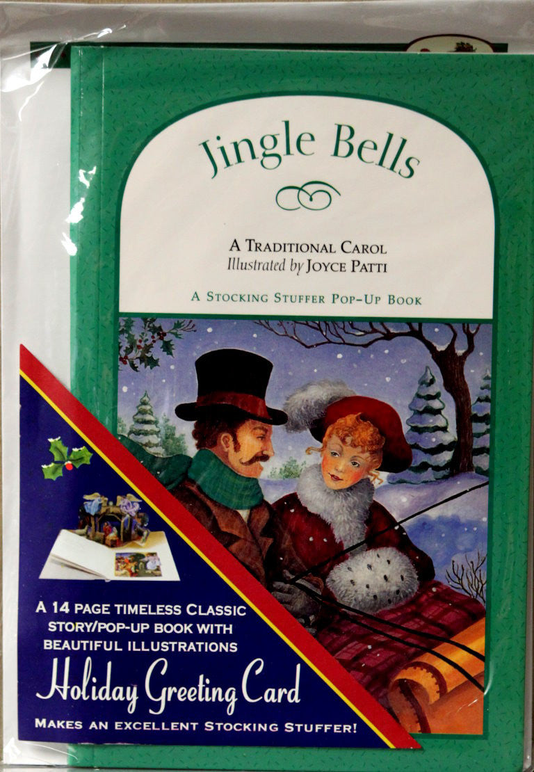 Jingle Bells Holiday Story Pop-Up Book Greeting Card - SCRAPBOOKFARE