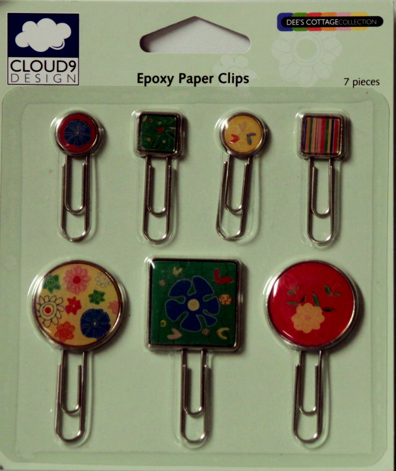 Cloud 9 Design Dee's Cottage Collection Epoxy Paper Clips Embellishments