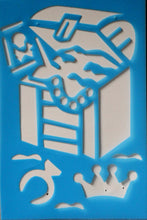 Plaid Pirate's Treasure Chest Stencil