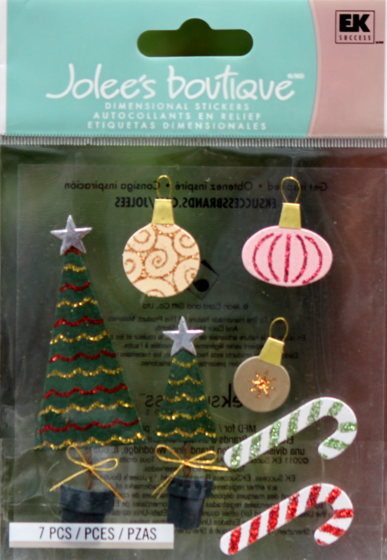 Jolee's Boutique Christmas Decorations Dimensional Stickers