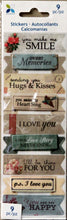 Momenta Love Sentiments Dimensional Stickers