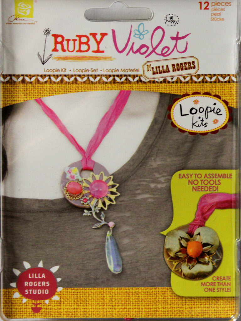 Prima Ruby Violet By Lilla Rogers Loopie Kit - SCRAPBOOKFARE
