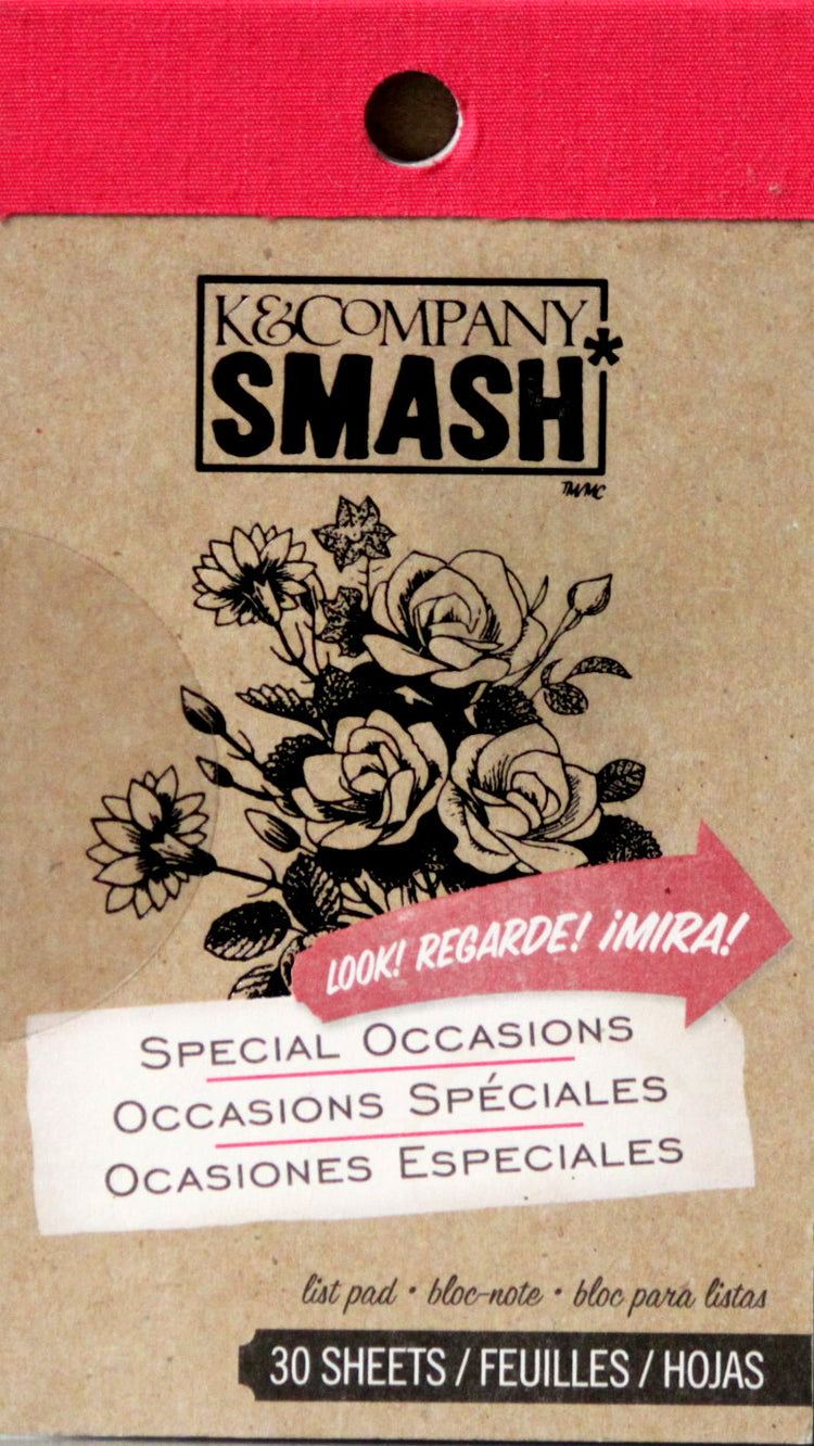 K & Company Smash Special Occasions List Pad