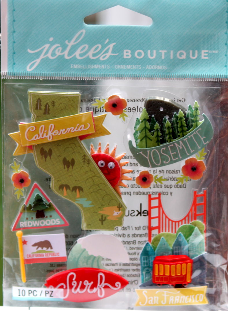 Jolee's Boutique California Dimensional Stickers