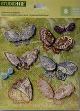 K & Company Studio 112 Butterfly Dimensional Scrapbook Stickers