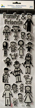 Momenta Family & Friends Stick People Puffy Sticker Embellishments