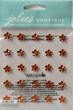 Jolee's Boutique Mini Flower Gems Topaz Adhesive Dimensional Stickers