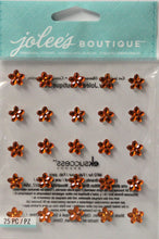 Jolee's Boutique Mini Flower Gems Topaz Adhesive Dimensional Stickers