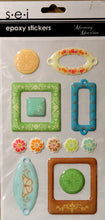 Sei Morning Meadow Epoxy Stickers Embellishments