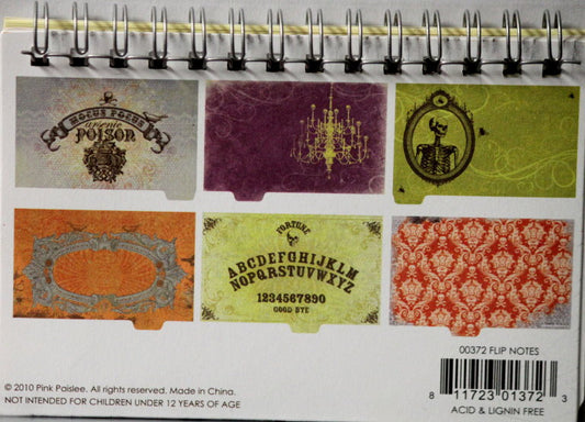 Pink Paislee Hocus Pocus Flip Notes Pad - SCRAPBOOKFARE