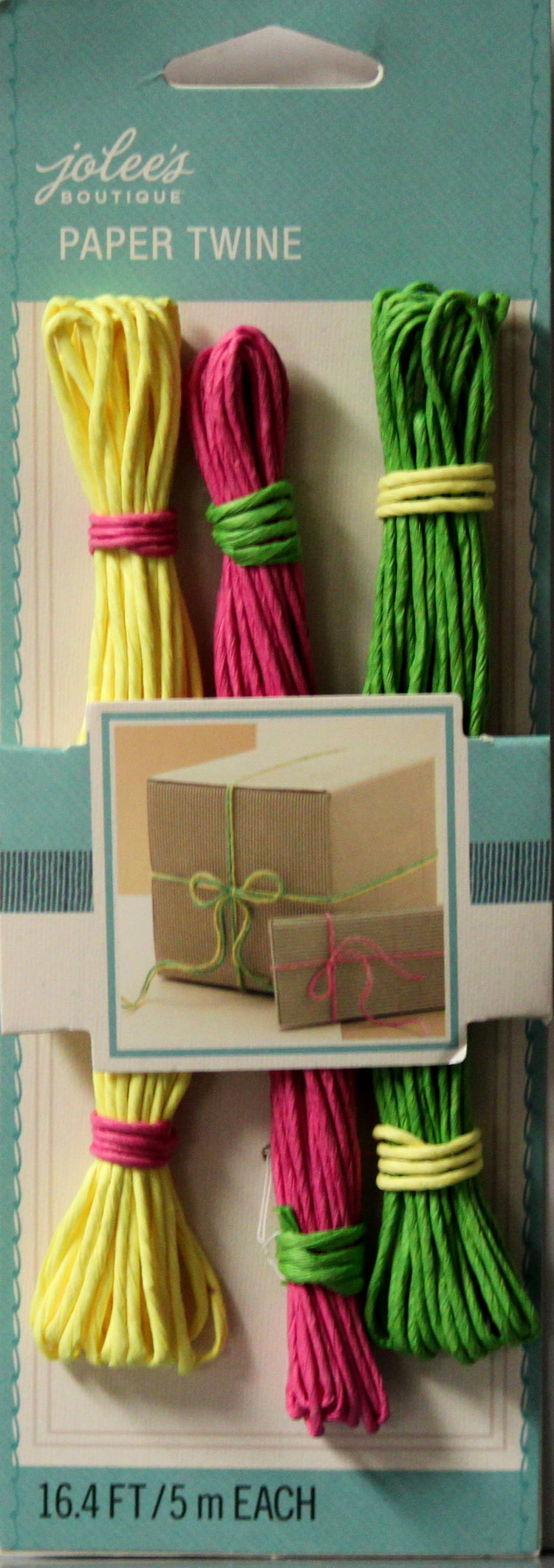 Jolee's Boutique Paper Twine Yellow/Pink/Green Set